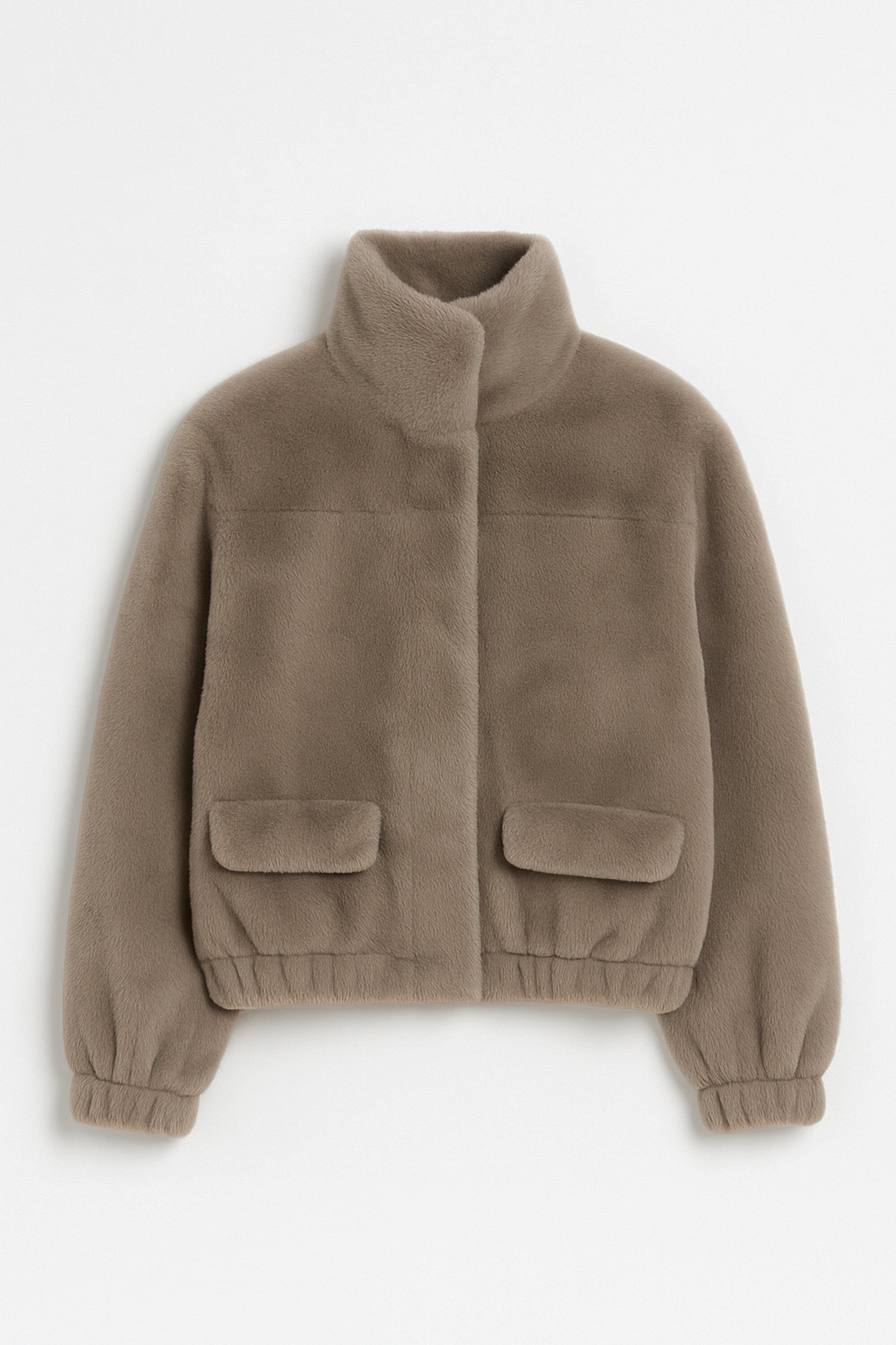 BLOUSON FAUX FUR - MARINA - TAUPE/GRIS MANTEAU KOOKAÏ Mode Kookai