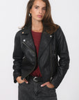 BLOUSON PERFECTO CUIR - ROCK - BLACK VESTE KOOKAI Mode Kookai