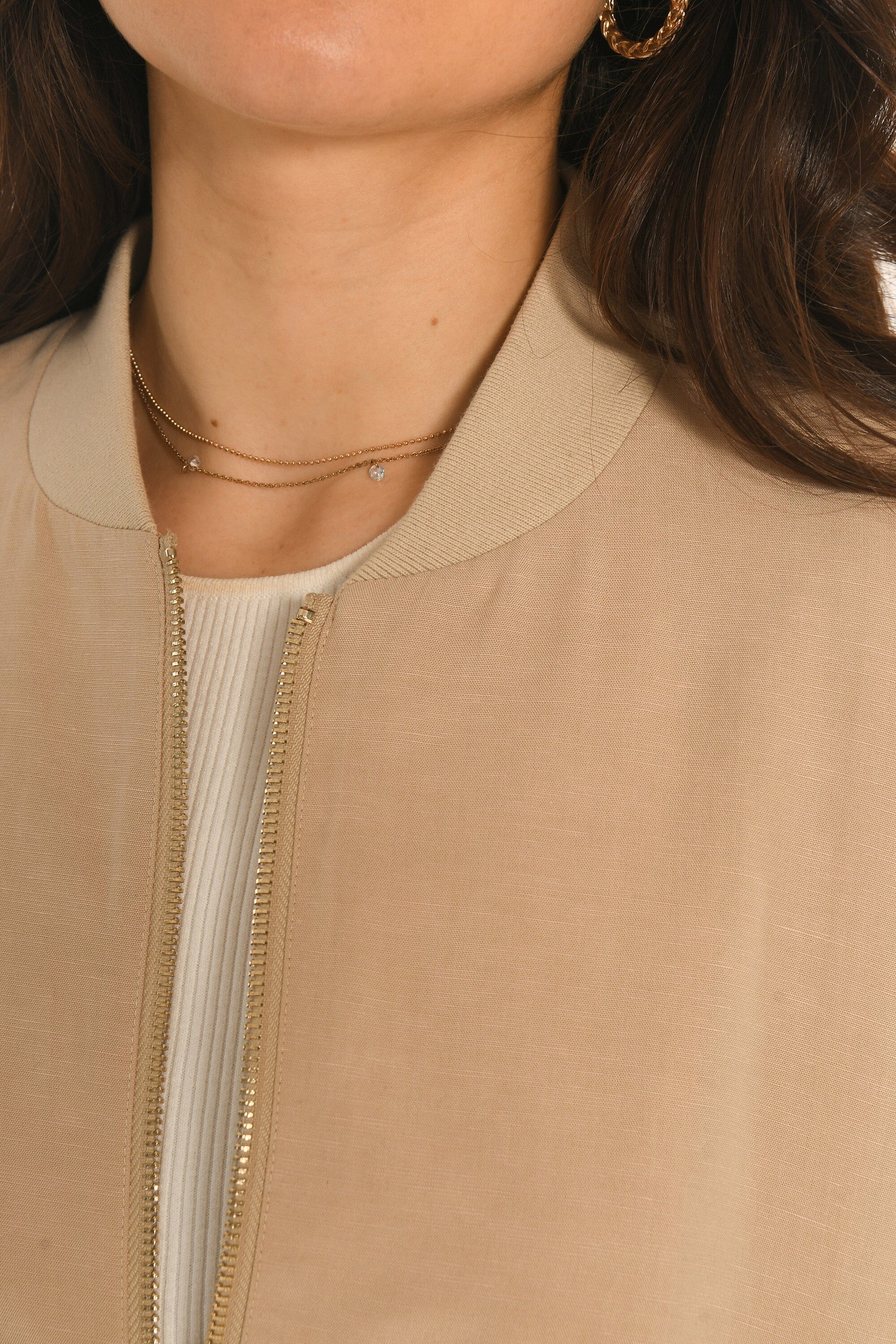 BOMBER - BEIGE - AMAYA VESTE NEW KOOKAI Mode Kookai