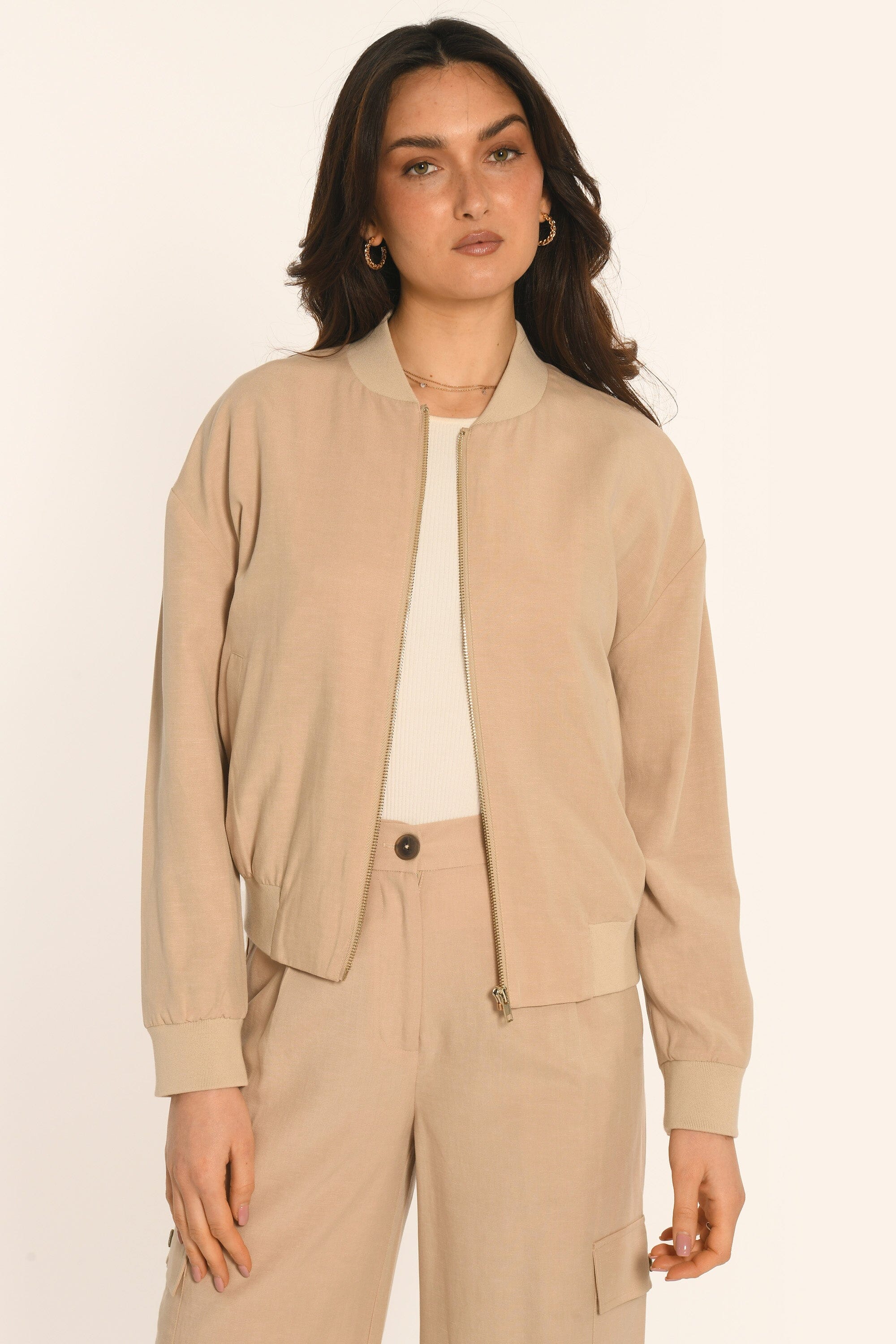 BOMBER - BEIGE - AMAYA VESTE NEW KOOKAI Mode Kookai