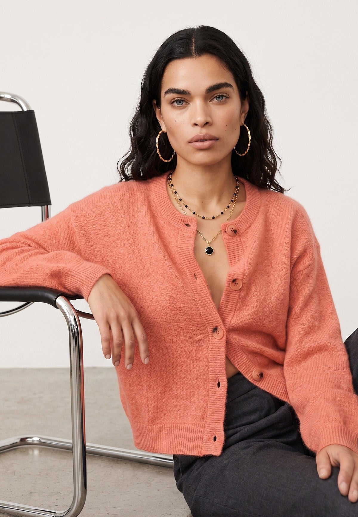 CARDIGAN - DUNA - BLUSH GILET NEW KOOKAI Mode Kookai