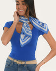 CARRE - AMELIA - COBALT ACCESSOIRES NEW KOOKAI Mode Kookai