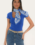 CARRE - AMELIA - COBALT ACCESSOIRES NEW KOOKAI Mode Kookai