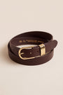 CEINTURE CUIR - DALIYA - CHOCOLAT ACCESSOIRES NEW KOOKAI Mode Kookai