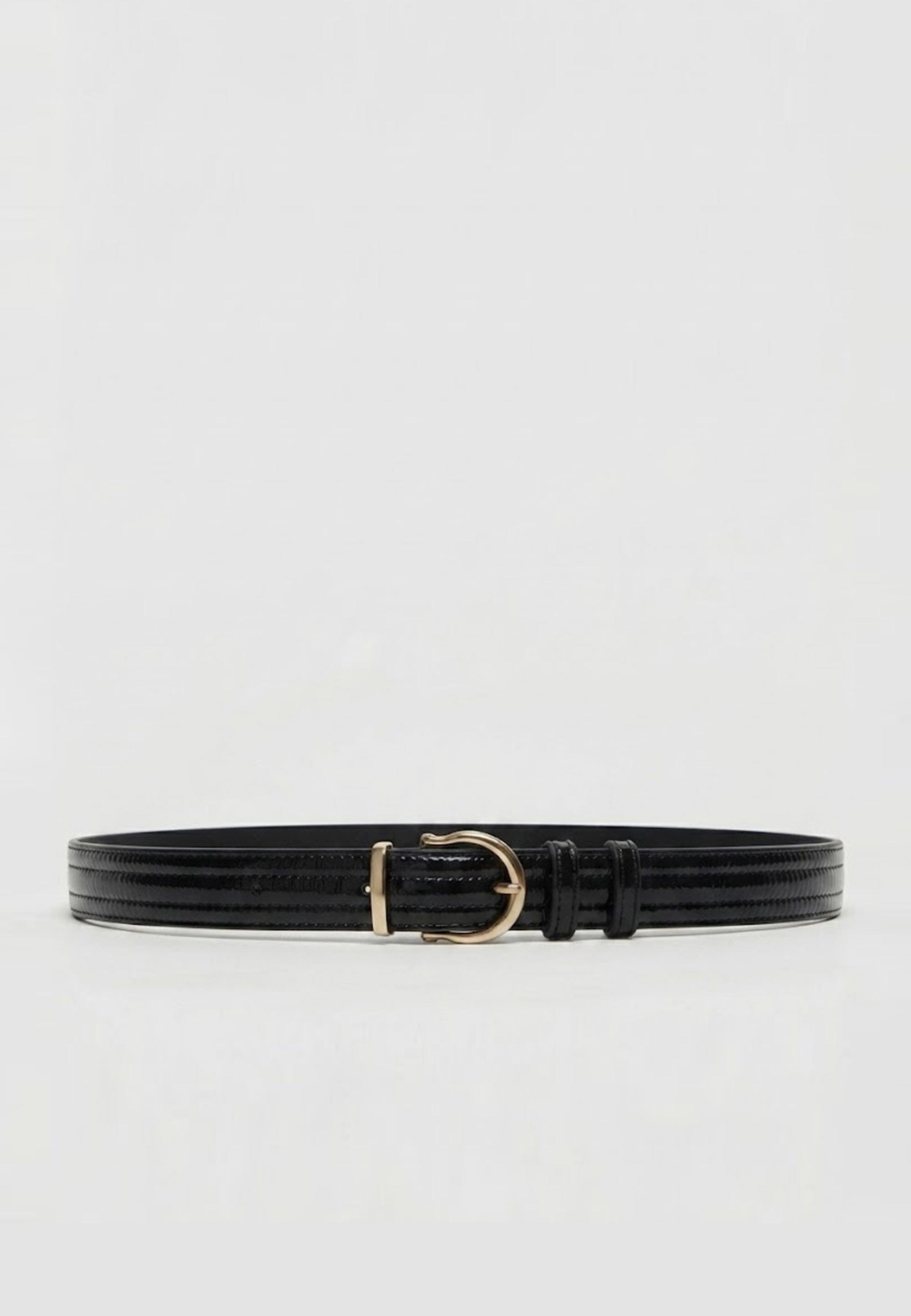 CEINTURE CUIR - DEVA - NOIR ACCESSOIRES NEW KOOKAI Mode Kookai