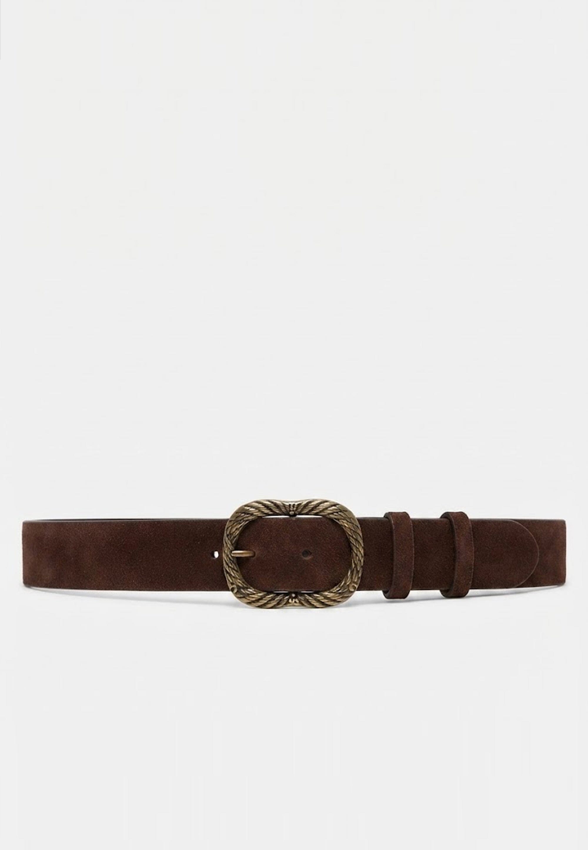 CEINTURE CUIR - DRISS - CHOCOLAT ACCESSOIRES NEW KOOKAI Mode Kookai