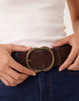 CEINTURE CUIR - DRISS - CHOCOLAT ACCESSOIRES NEW KOOKAI Mode Kookai