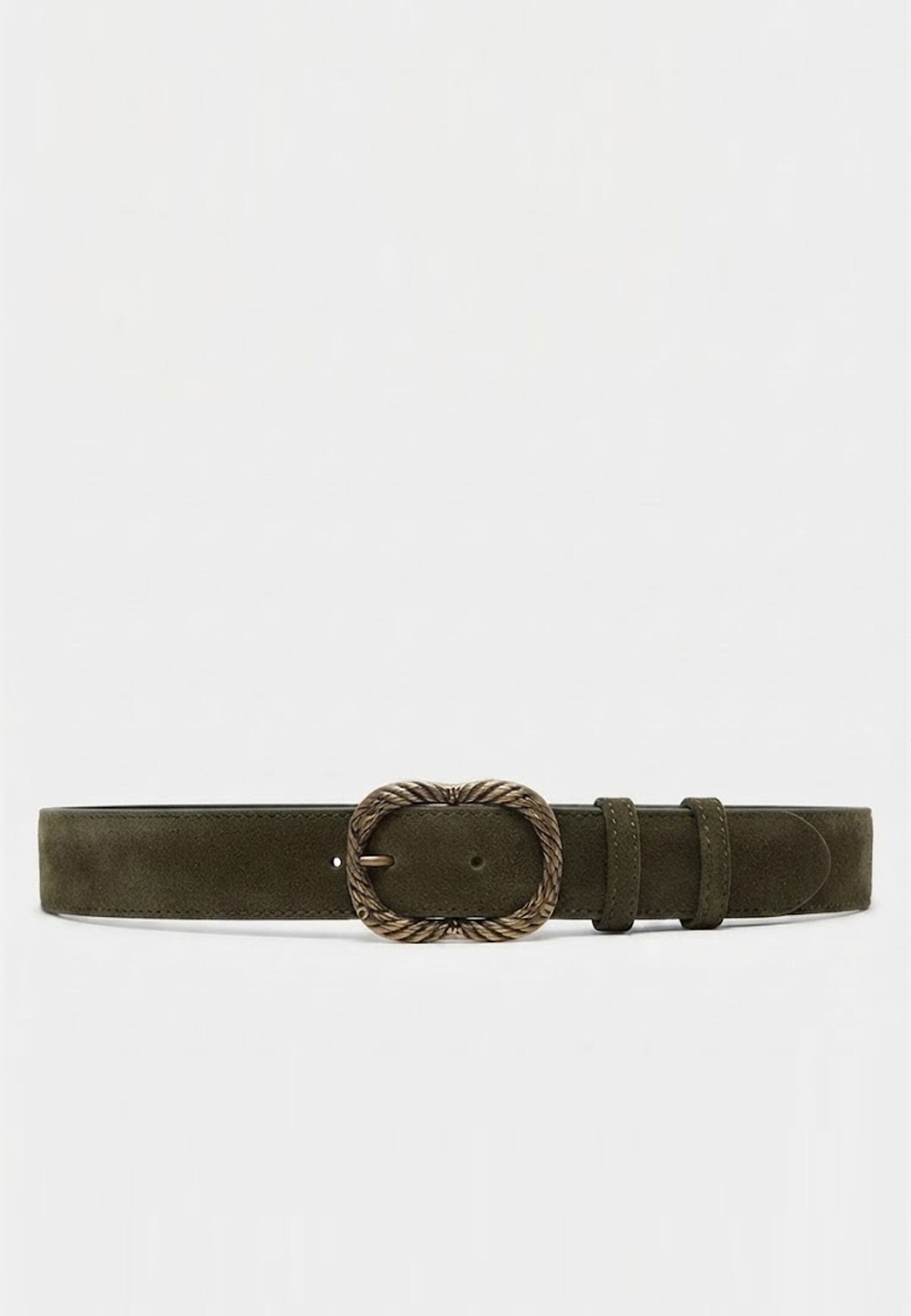 CEINTURE CUIR - DRISS - OLIVE ACCESSOIRES NEW KOOKAI Mode Kookai