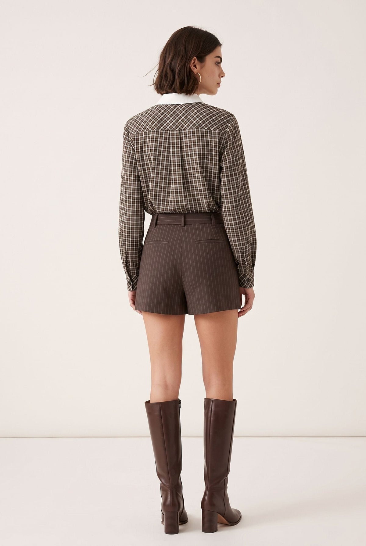 CHEMISE A CARREAUX - DECLAN - CHOCOLAT CHEMISIER NEW KOOKAI Mode Kookai