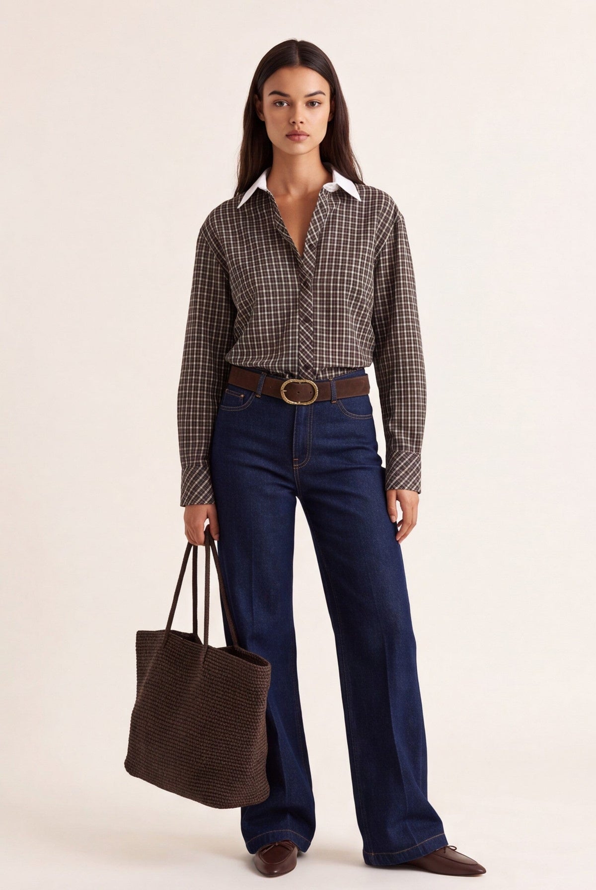 CHEMISE A CARREAUX - DECLAN - CHOCOLAT CHEMISIER NEW KOOKAI Mode Kookai