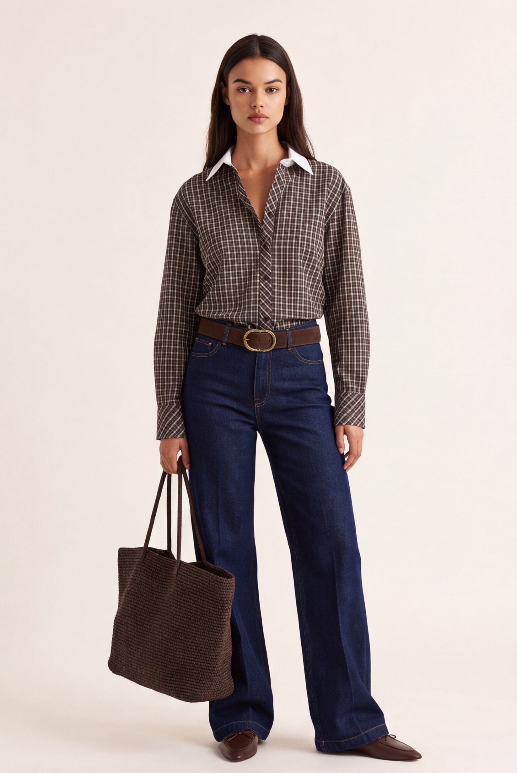 CHEMISE A CARREAUX - DECLAN - CHOCOLAT CHEMISIER NEW KOOKAI Mode Kookai