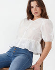 CHEMISE BOHEME - CLAUDIE - BLANC CHEMISIER NEW KOOKAI Mode Kookai