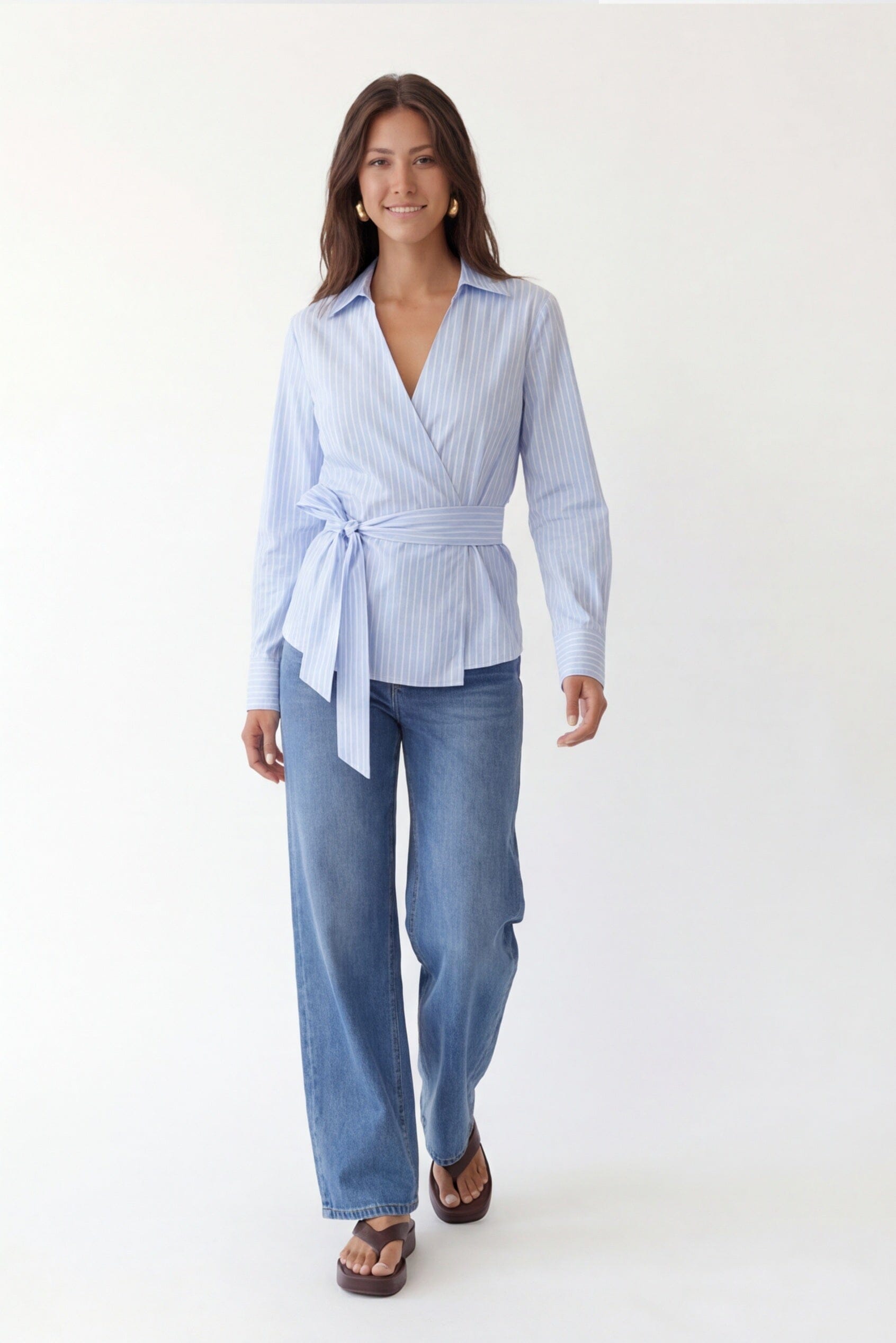 CHEMISE CACHE COEUR - CHRISTA - BLEU CHEMISIER NEW KOOKAI Mode Kookai
