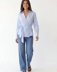 CHEMISE CACHE COEUR - CHRISTA - BLEU CHEMISIER NEW KOOKAI Mode Kookai