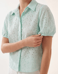 CHEMISE - CARILLON - MENTHOL CHEMISIER NEW KOOKAI Mode Kookai