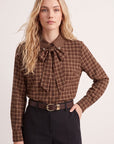 CHEMISE CARREAUX - DOMINIQUE - CHOCOLAT CHEMISIER NEW KOOKAI Mode Kookai