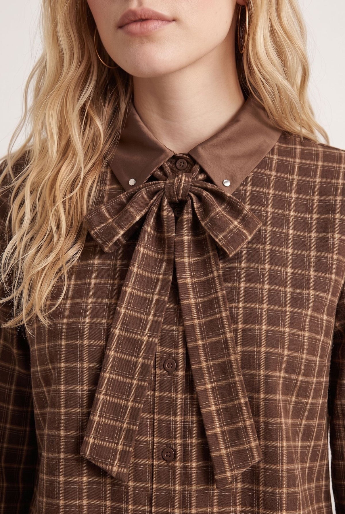 CHEMISE CARREAUX - DOMINIQUE - CHOCOLAT CHEMISIER NEW KOOKAI Mode Kookai