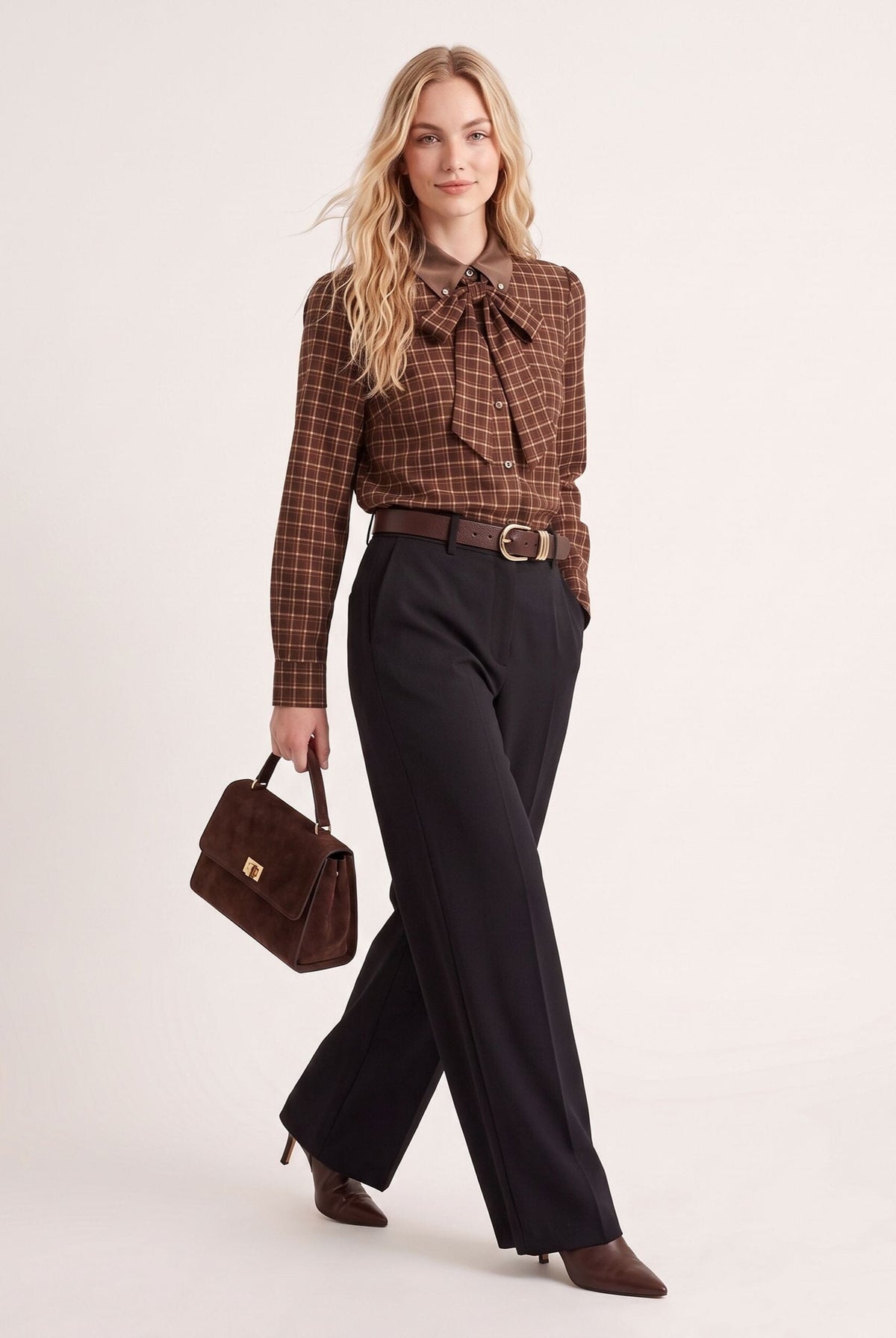 CHEMISE CARREAUX - DOMINIQUE - CHOCOLAT CHEMISIER NEW KOOKAI Mode Kookai