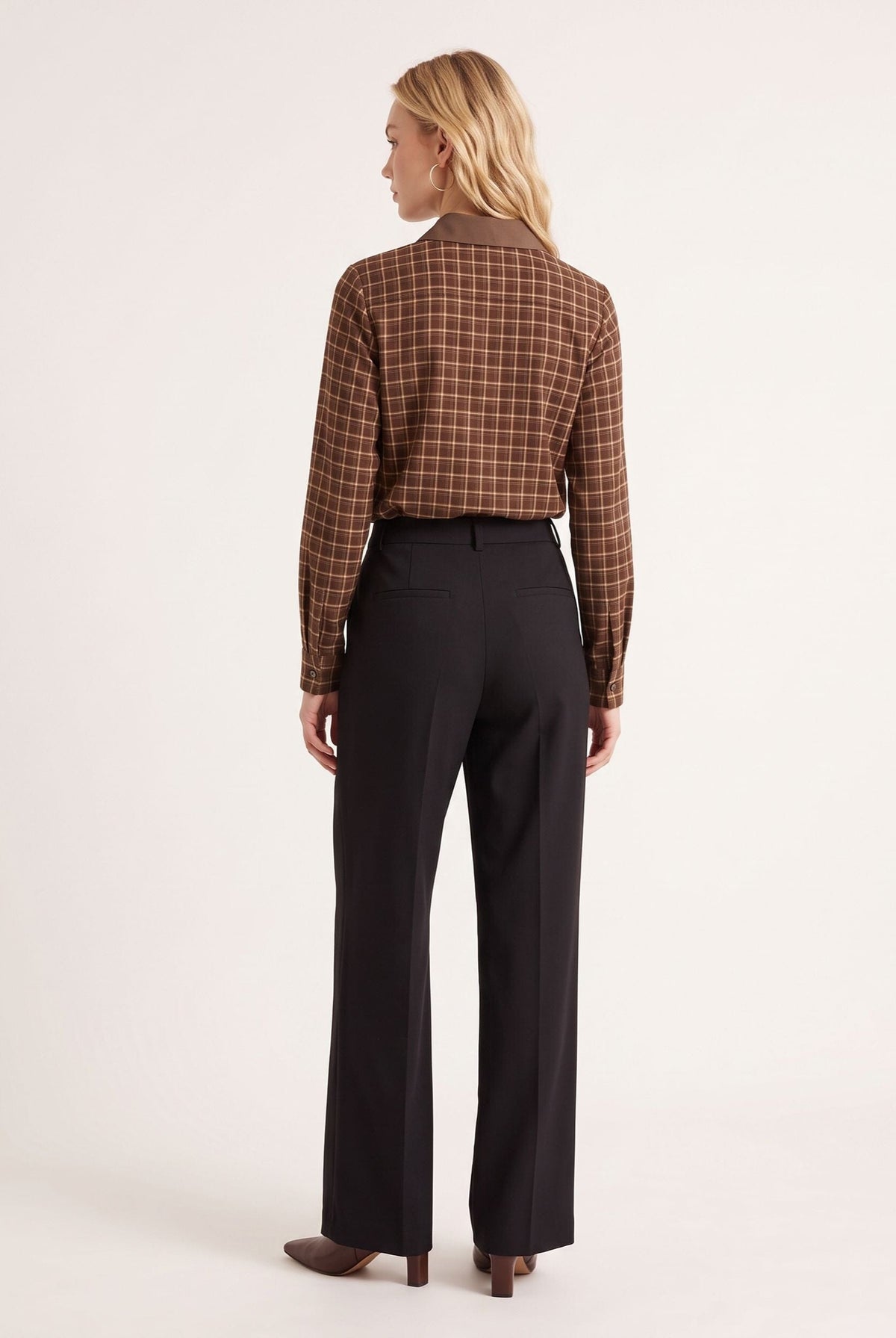 CHEMISE CARREAUX - DOMINIQUE - CHOCOLAT CHEMISIER NEW KOOKAI Mode Kookai