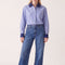 CHEMISE COL CONTRASTE - DOMIE - BLEU CHEMISIER NEW KOOKAI Mode Kookai