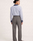CHEMISE COL CONTRASTE - DOMIE - BLEU CHEMISIER NEW KOOKAI Mode Kookai