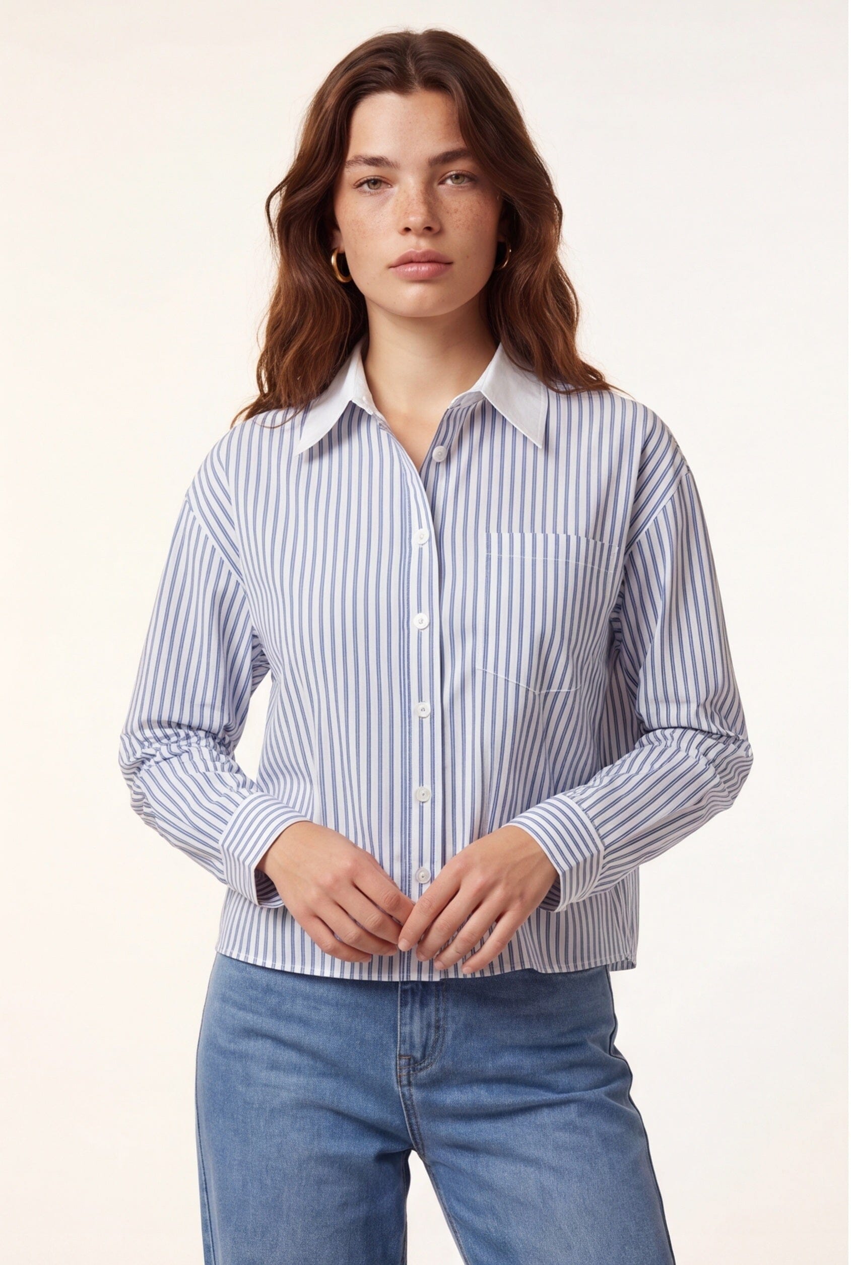 CHEMISE COTON - CASSIUS - NAVY/BLANC CHEMISIER NEW KOOKAI Mode Kookai