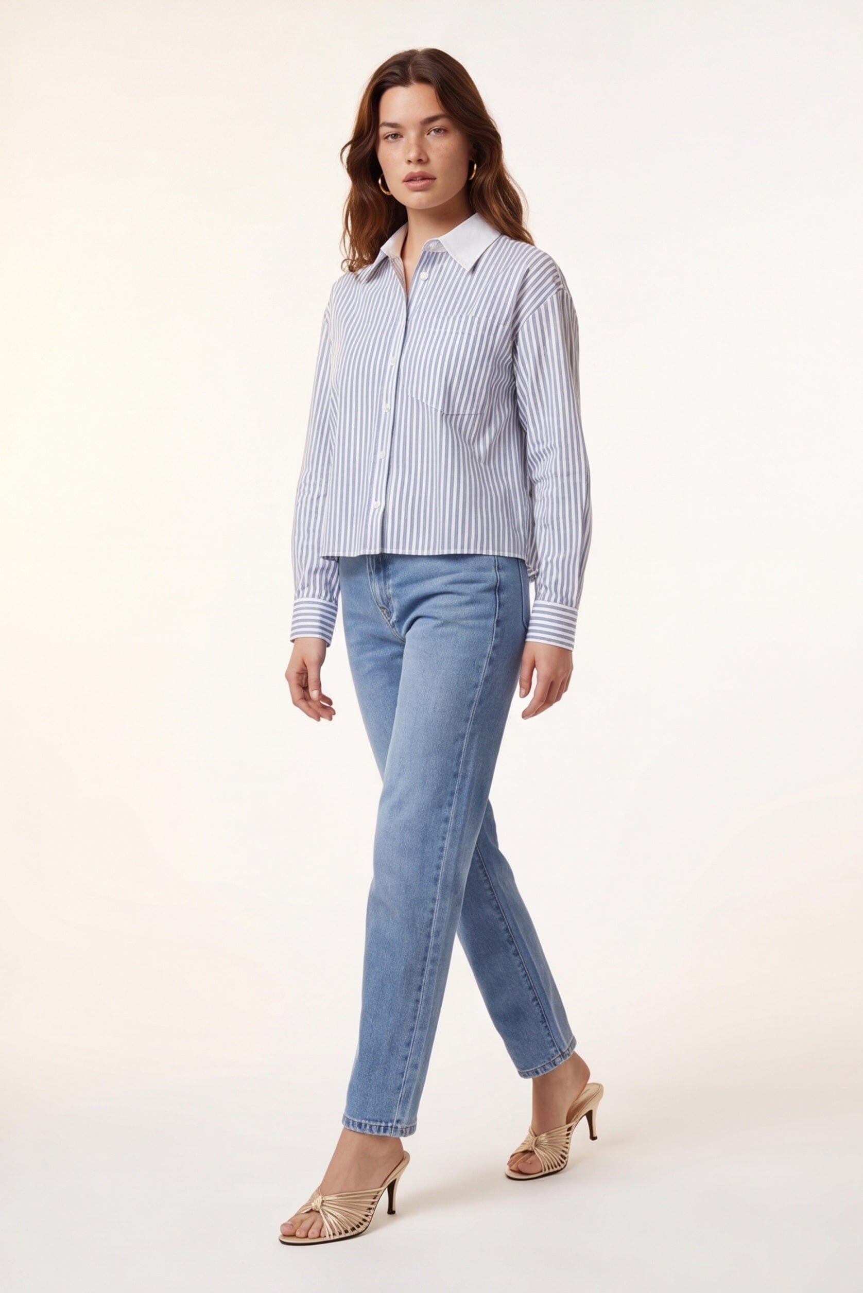 CHEMISE COTON - CASSIUS - NAVY/BLANC CHEMISIER NEW KOOKAI Mode Kookai