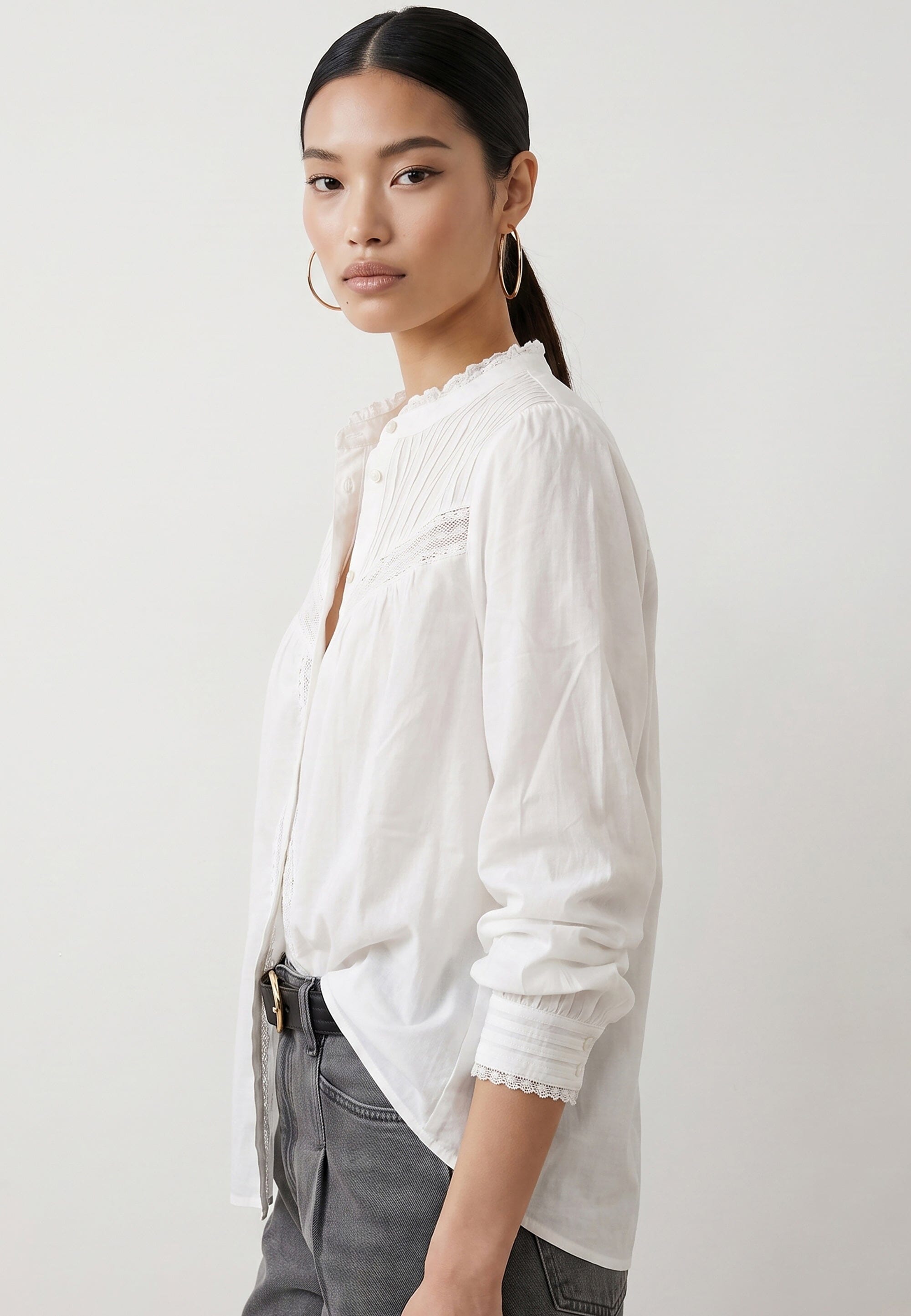 CHEMISE COTON - DELICIA - BLANC CHEMISIER NEW KOOKAI Mode Kookai