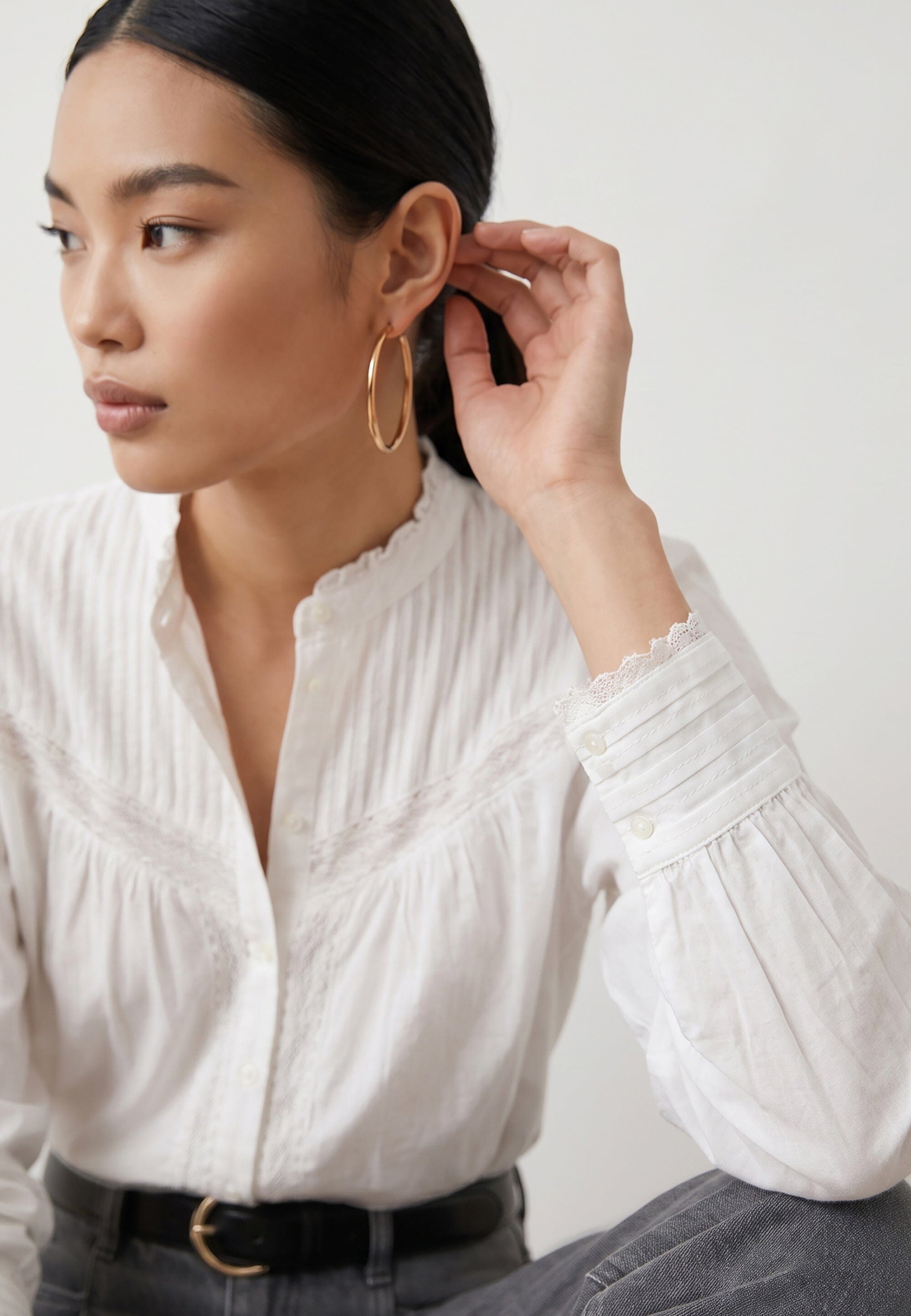 CHEMISE COTON - DELICIA - BLANC CHEMISIER NEW KOOKAI Mode Kookai