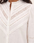 CHEMISE DENTELLE - DIAMOND - ECRU CHEMISIER NEW KOOKAI Mode Kookai