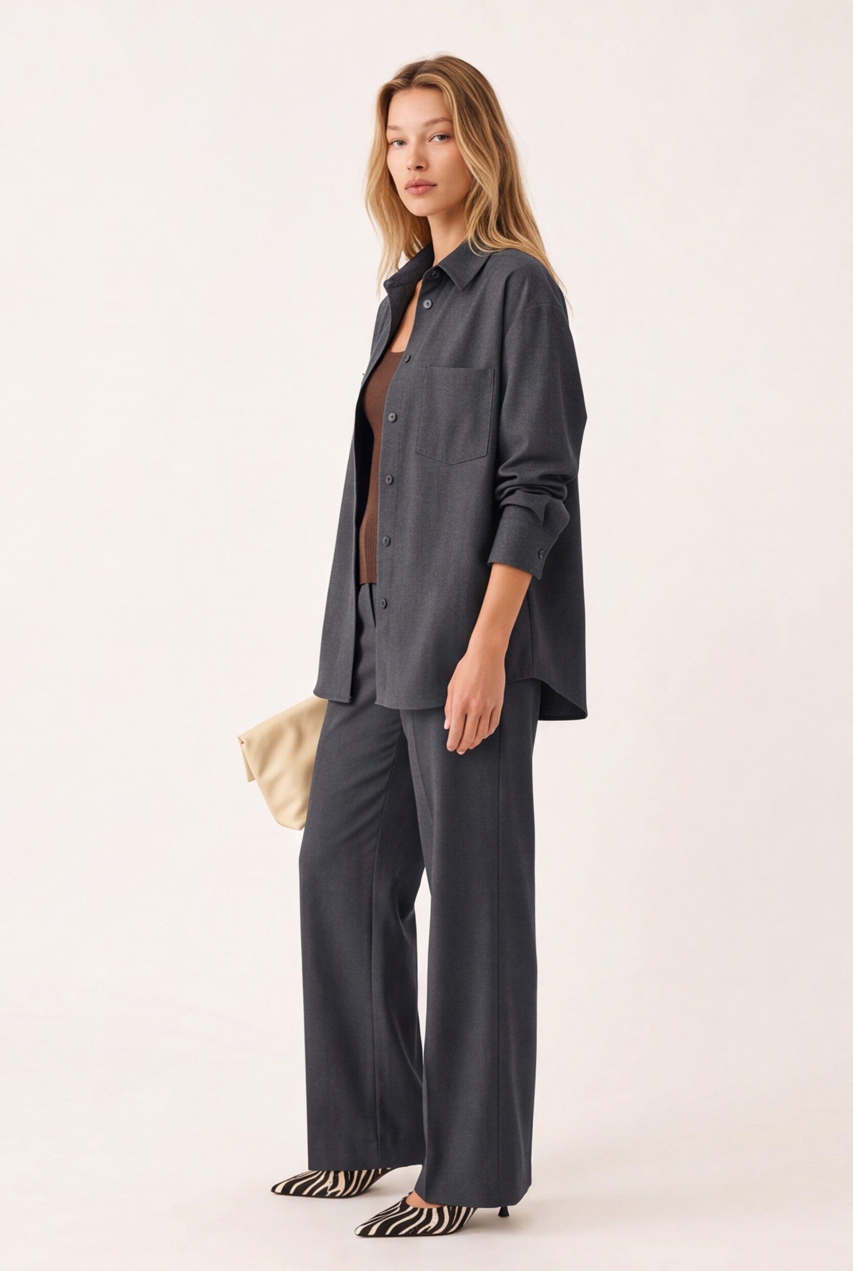 CHEMISE - DUBLIN - GRIS CHEMISIER NEW KOOKAI Mode Kookai