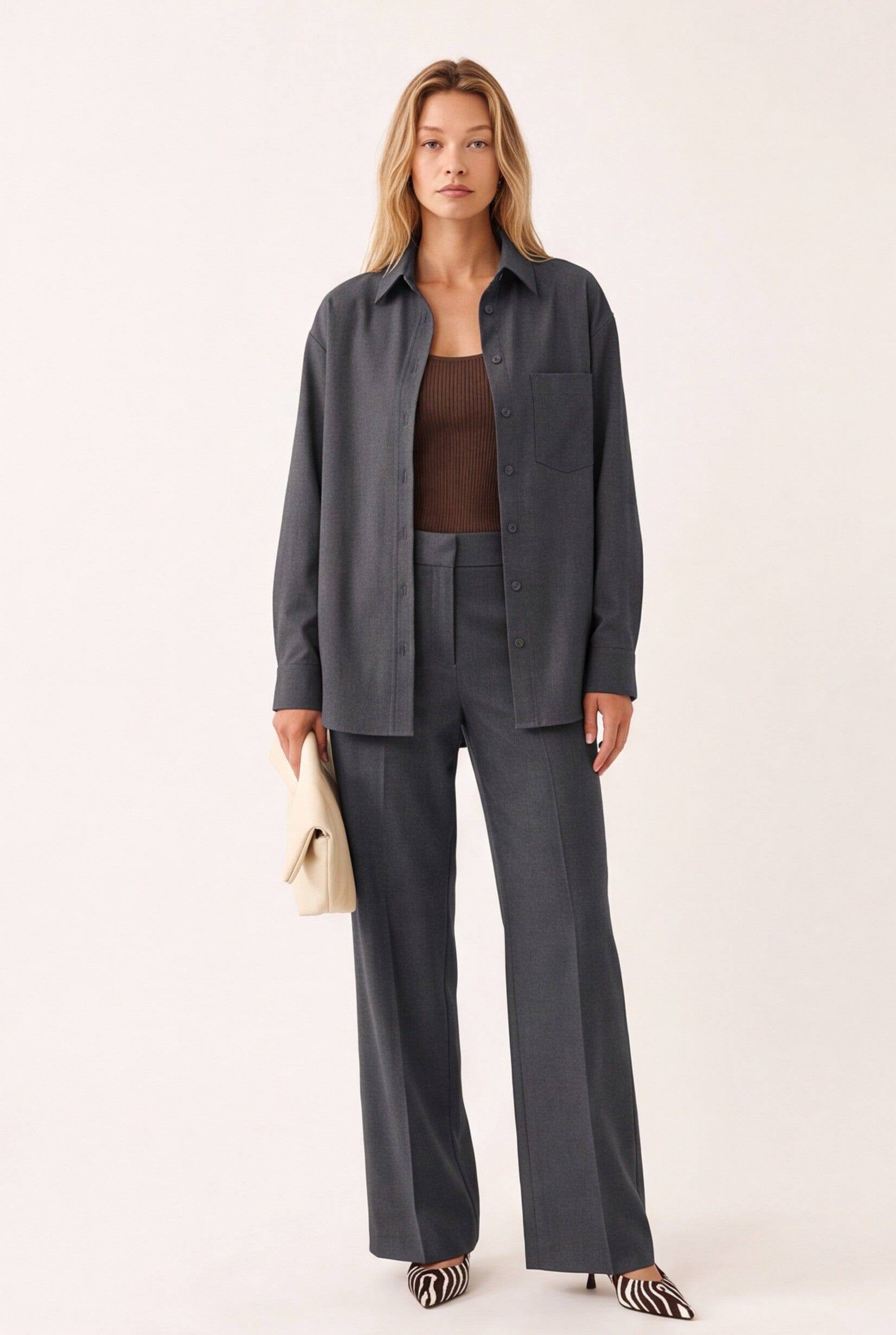 CHEMISE - DUBLIN - GRIS CHEMISIER NEW KOOKAI Mode Kookai
