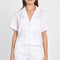 CHEMISE EN LIN CROP TAHIA NOIR CHEMISIER KOOKAI Mode Kookai