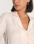 CHEMISE JACQUARD EFFET SOIE CALLISTE POUDRE CHEMISIER KOOKAI Mode Kookai