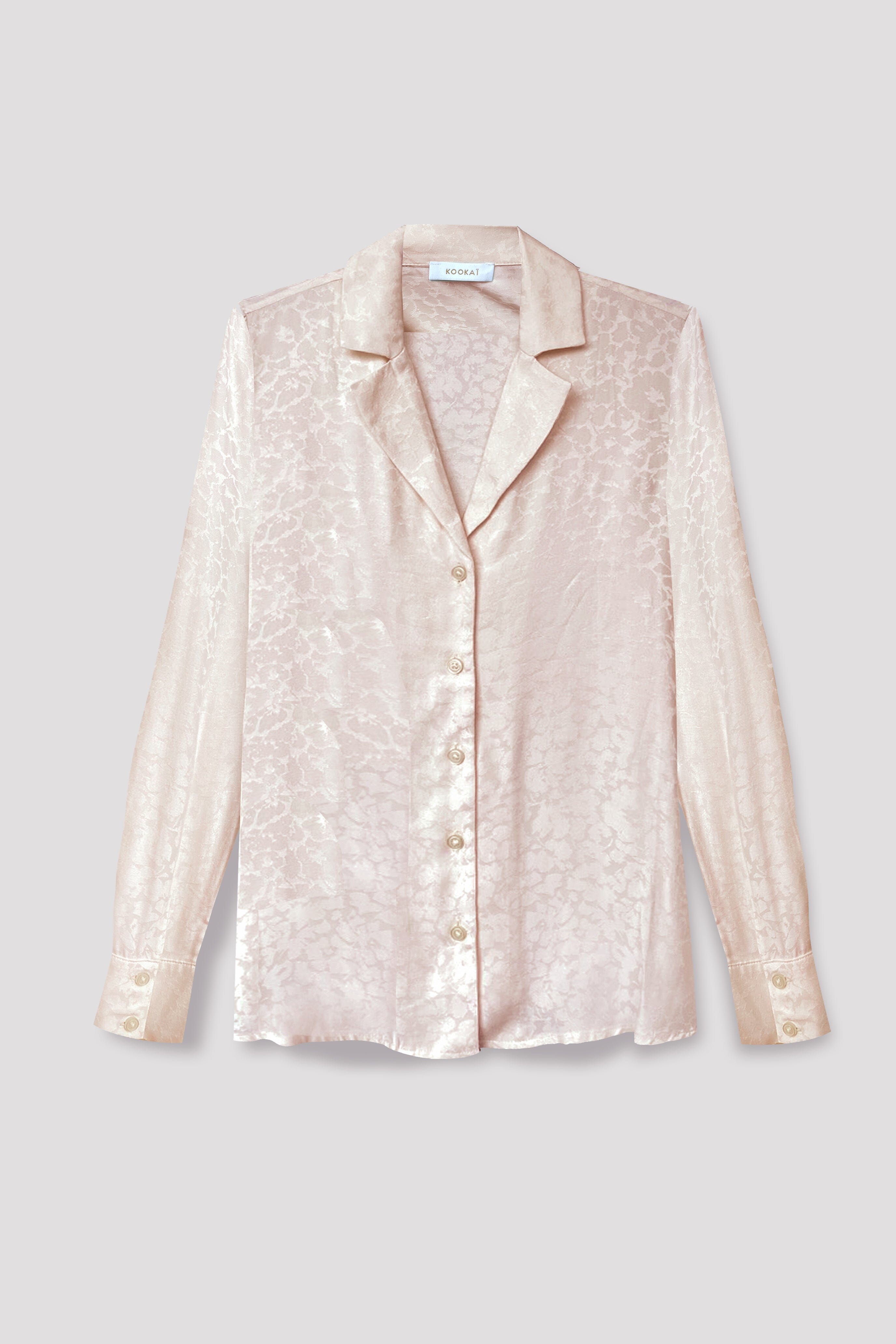 CHEMISE JACQUARD EFFET SOIE CALLISTE POUDRE CHEMISIER KOOKAI Mode Kookai