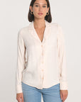CHEMISE JACQUARD EFFET SOIE CALLISTE POUDRE CHEMISIER KOOKAI Mode Kookai
