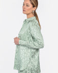 CHEMISE JACQUARD SATIN WISSEM CELADON CHEMISIER KOOKAI Mode Kookai