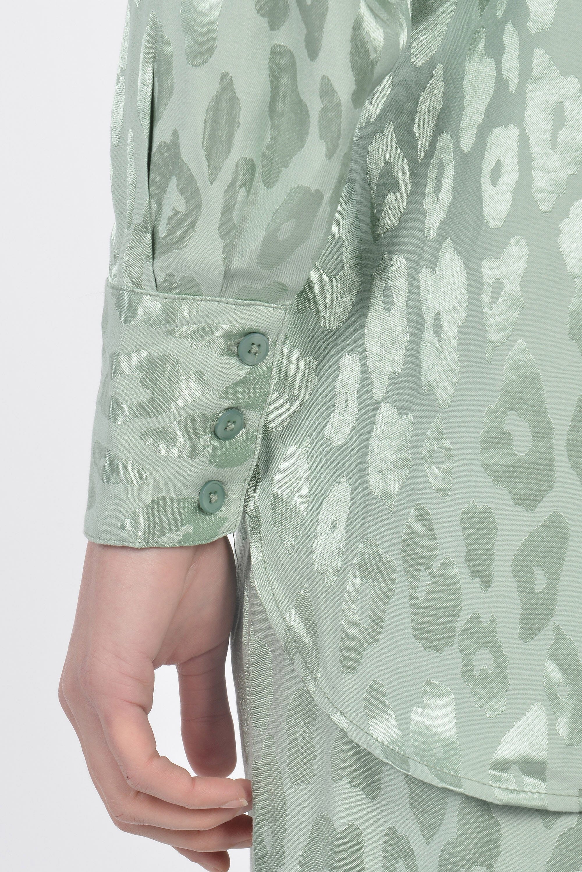 CHEMISE JACQUARD SATIN WISSEM CELADON CHEMISIER KOOKAI Mode Kookai