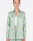 CHEMISE JACQUARD SATIN WISSEM CELADON CHEMISIER KOOKAI Mode Kookai