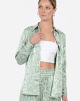 CHEMISE JACQUARD SATIN WISSEM CELADON CHEMISIER KOOKAI Mode Kookai