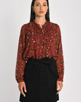 CHEMISE LÉOPARD MINA BORDEAUX CHEMISIER KOOKAI Mode Kookai