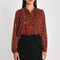 CHEMISE LÉOPARD MINA BORDEAUX CHEMISIER KOOKAI Mode Kookai