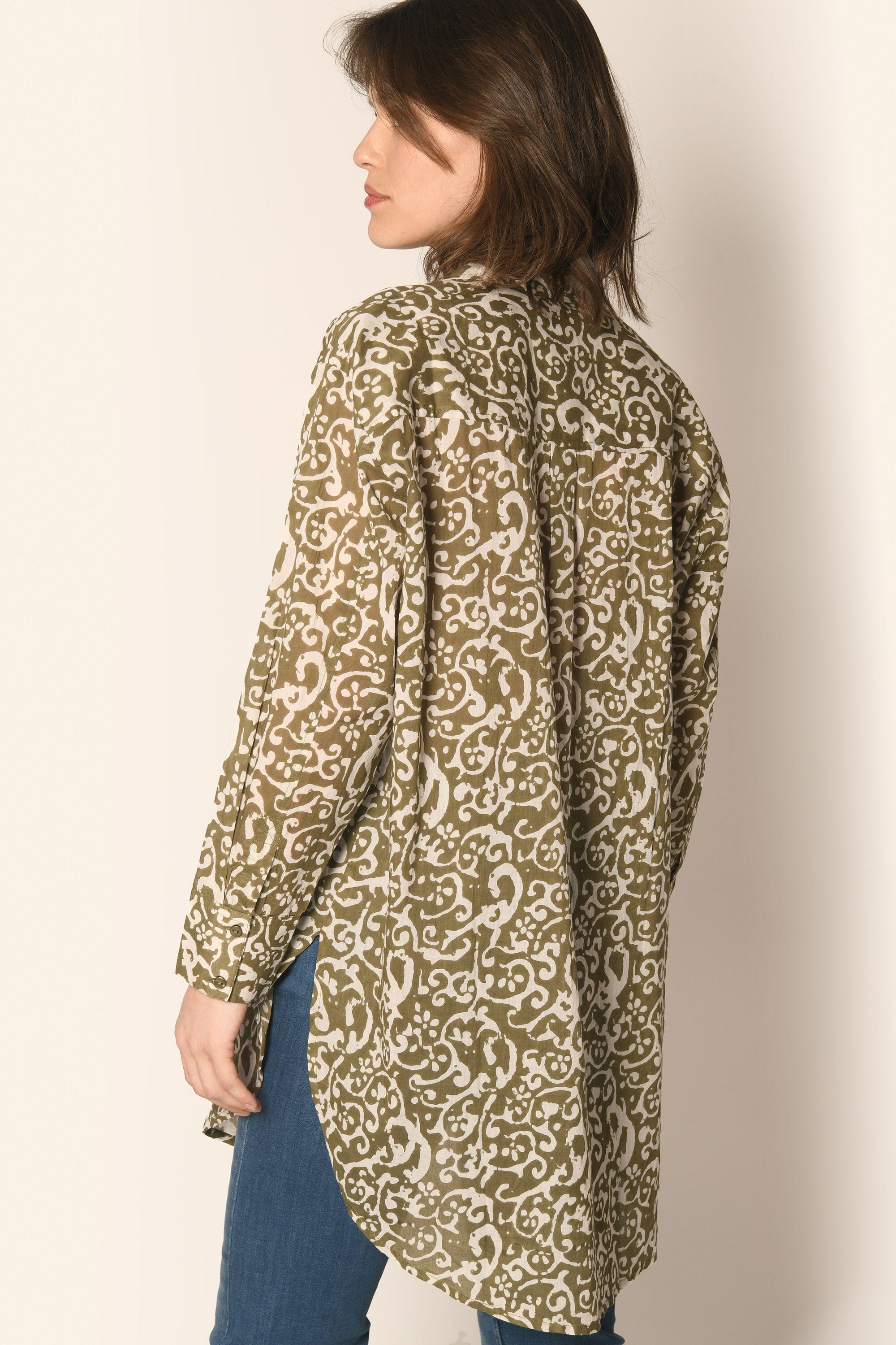 CHEMISE LOOSE - KAKI - MULHOUSE CHEMISIER KOOKAI Mode Kookai