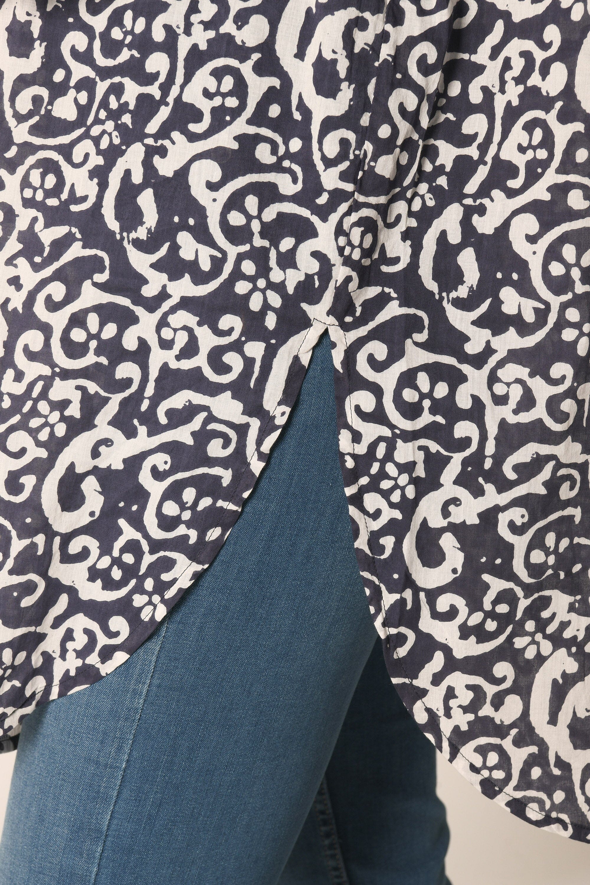 CHEMISE LOOSE - NAVY - MULHOUSE CHEMISIER KOOKAI Mode Kookai