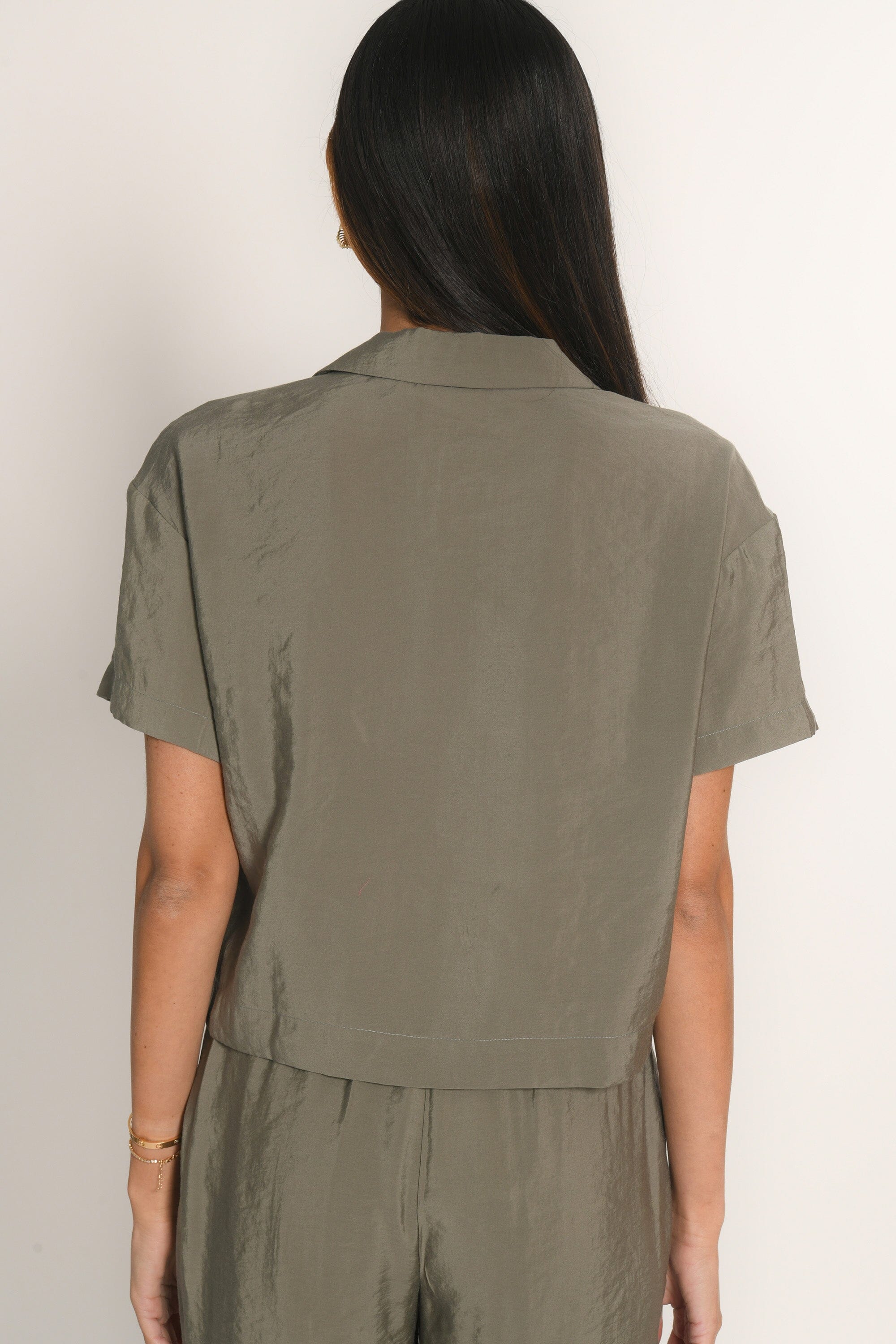 CHEMISE MANCHES COURTES - ADELE - KAKI CHEMISIER NEW KOOKAI Mode Kookai