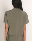 CHEMISE MANCHES COURTES - ADELE - KAKI CHEMISIER NEW KOOKAI Mode Kookai