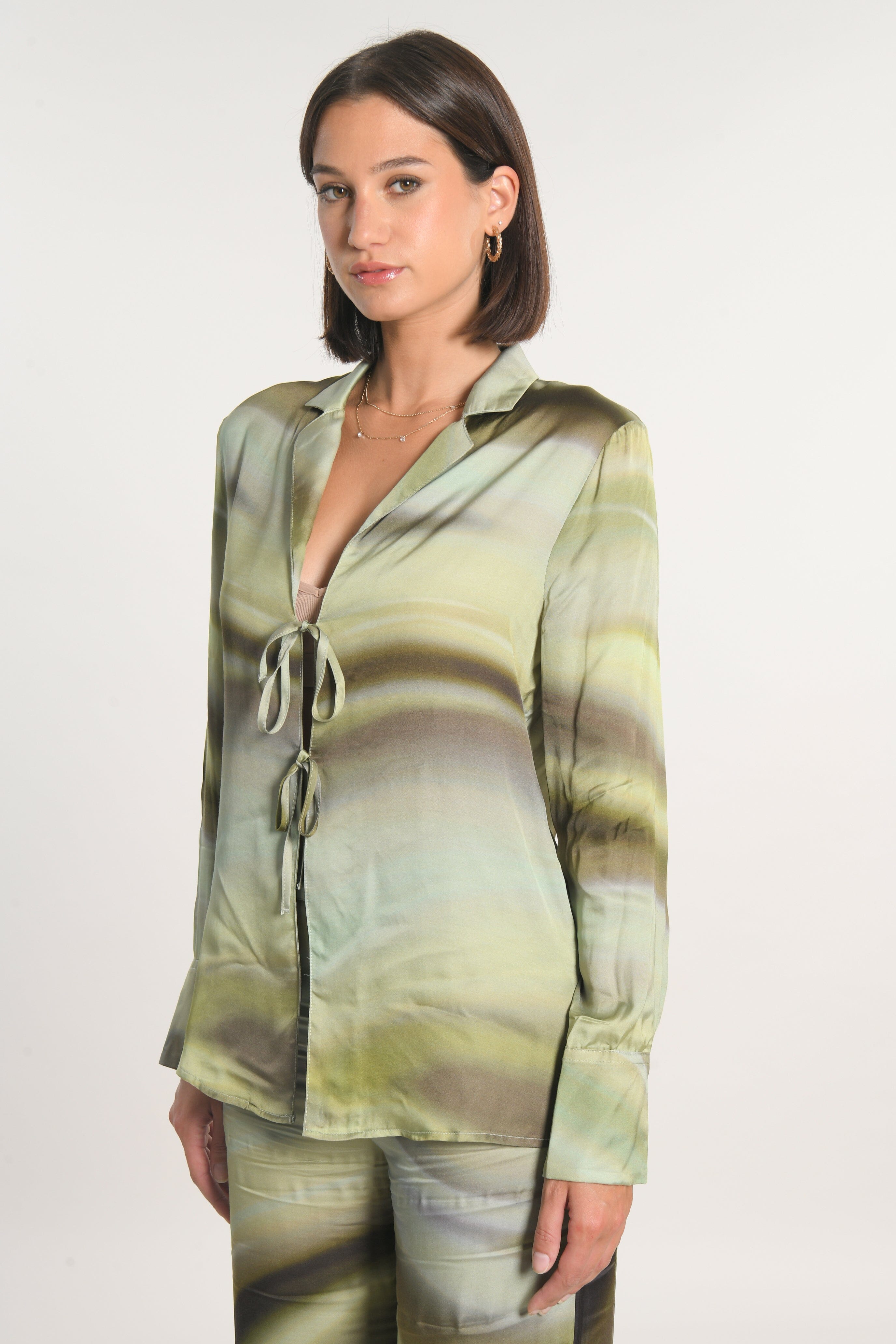 CHEMISE NIKITA IMPRIMÉ 70s MULTI KAKI CHEMISIER KOOKAI Mode Kookai