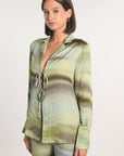 CHEMISE NIKITA IMPRIMÉ 70s MULTI KAKI CHEMISIER KOOKAI Mode Kookai