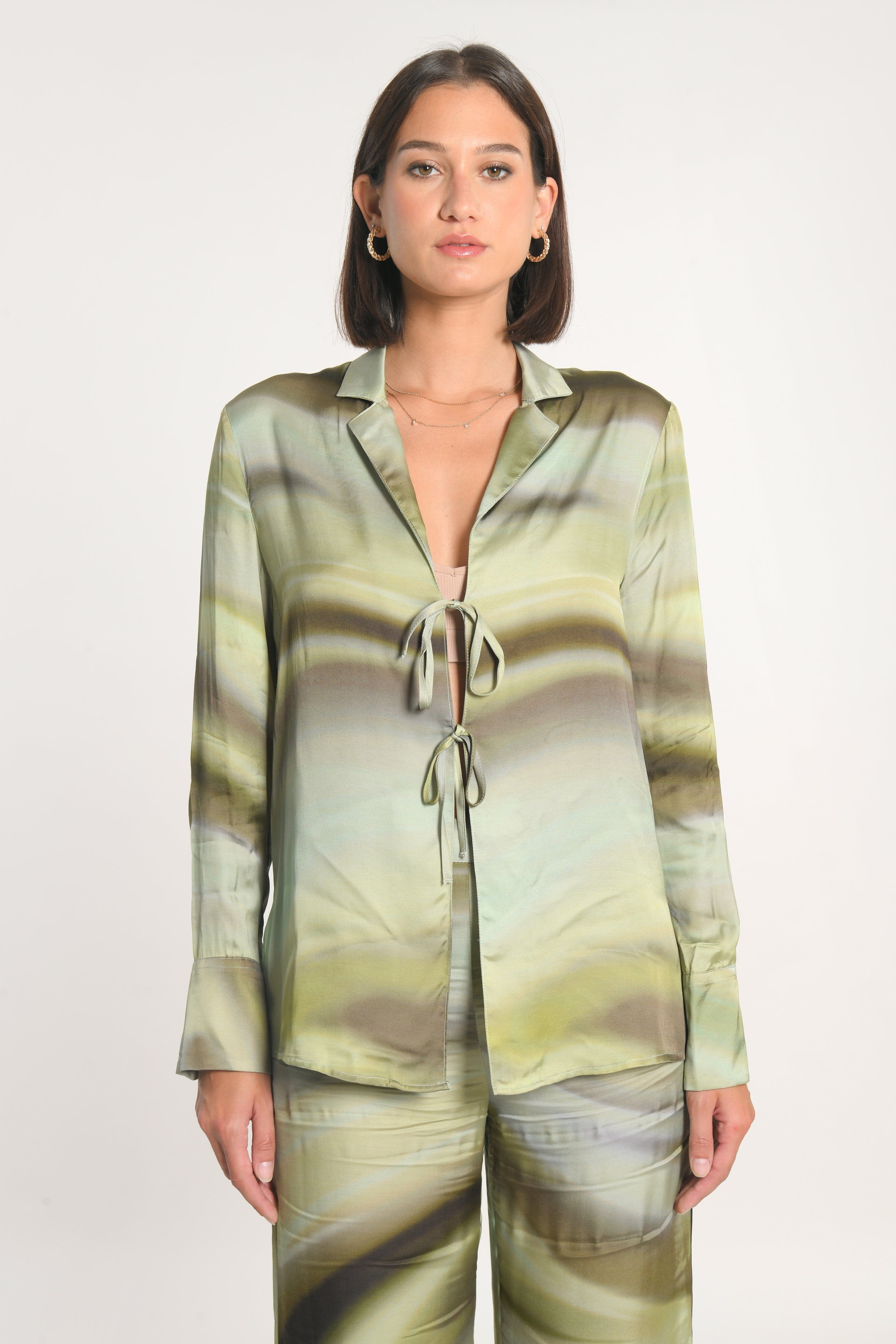 CHEMISE NIKITA IMPRIMÉ 70s MULTI KAKI CHEMISIER KOOKAI Mode Kookai