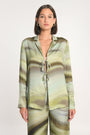 CHEMISE NIKITA IMPRIMÉ 70s MULTI KAKI CHEMISIER KOOKAI Mode Kookai